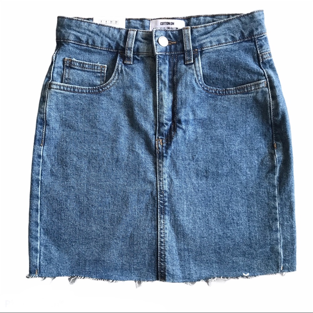 COTTON ON | Classic Stretch Denim Mini Skirt | 4